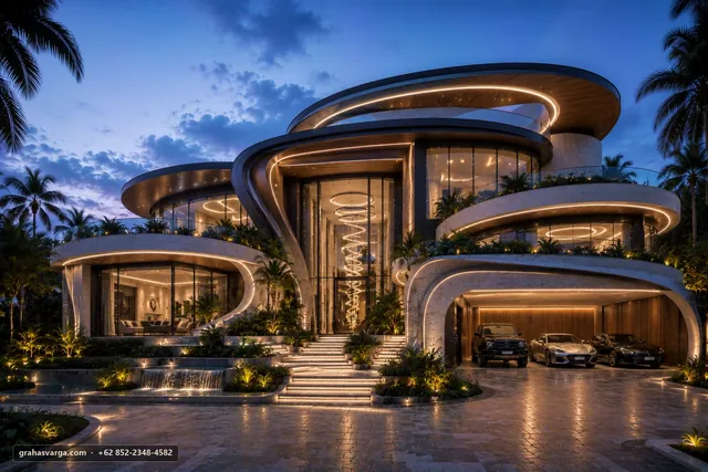 Arsitektur untuk Kabupaten Berau. — pandangan arsitektur 3